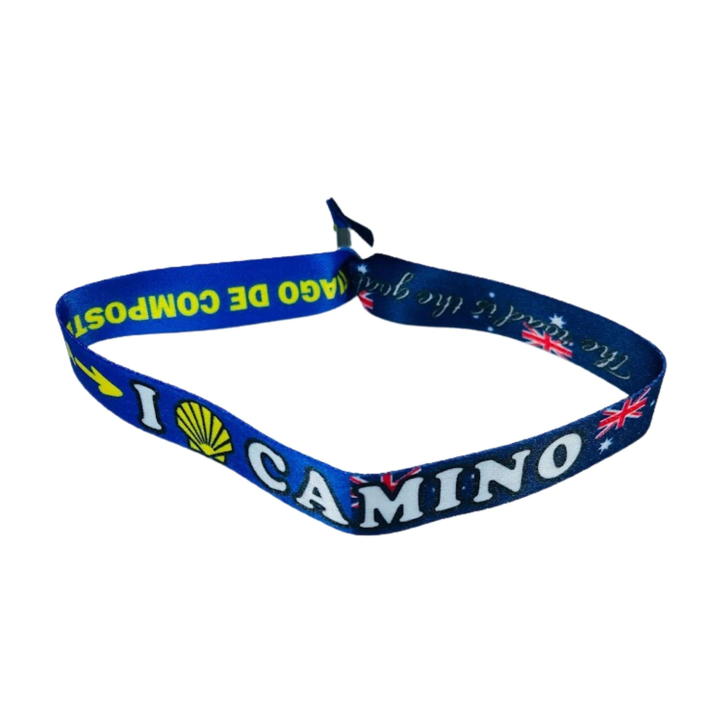 PULSERA I LOVE CAMINO SANTIAGO BANDERA AUSTRALIA P2836