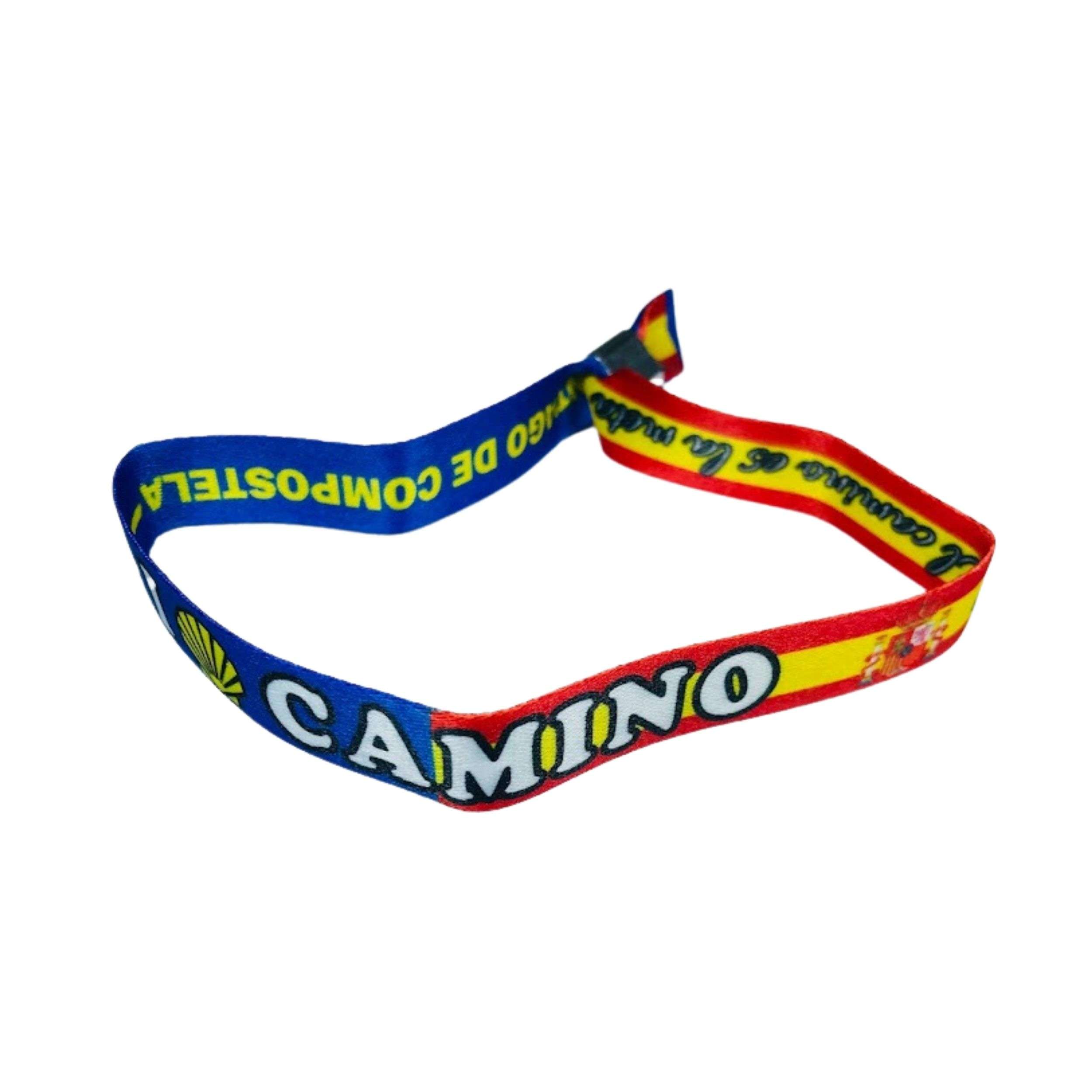 PULSERA I LOVE CAMINO SANTIAGO BANDERA ESPANA P2783