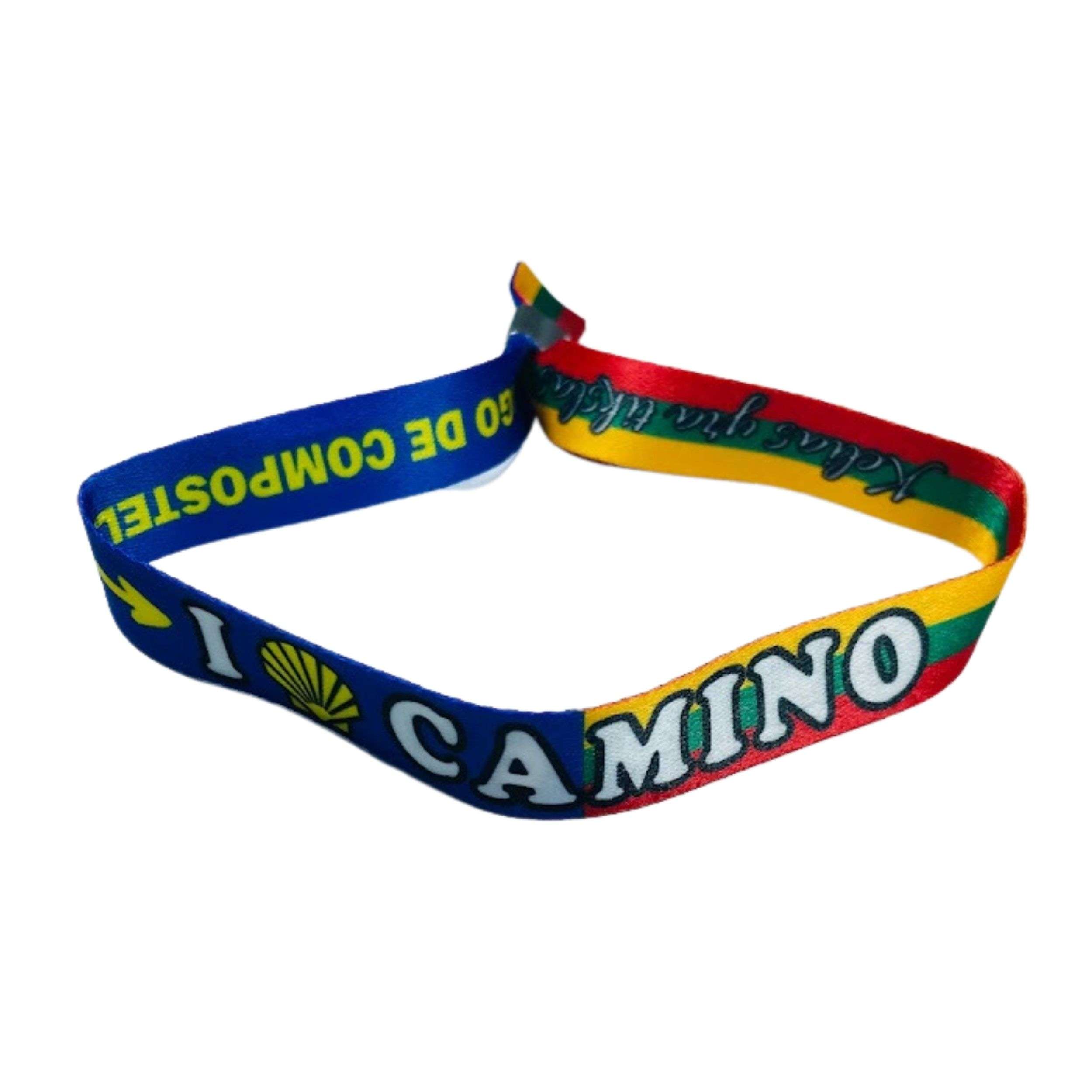 PULSERA I LOVE CAMINO SANTIAGO BANDERA LITUANIA P2803