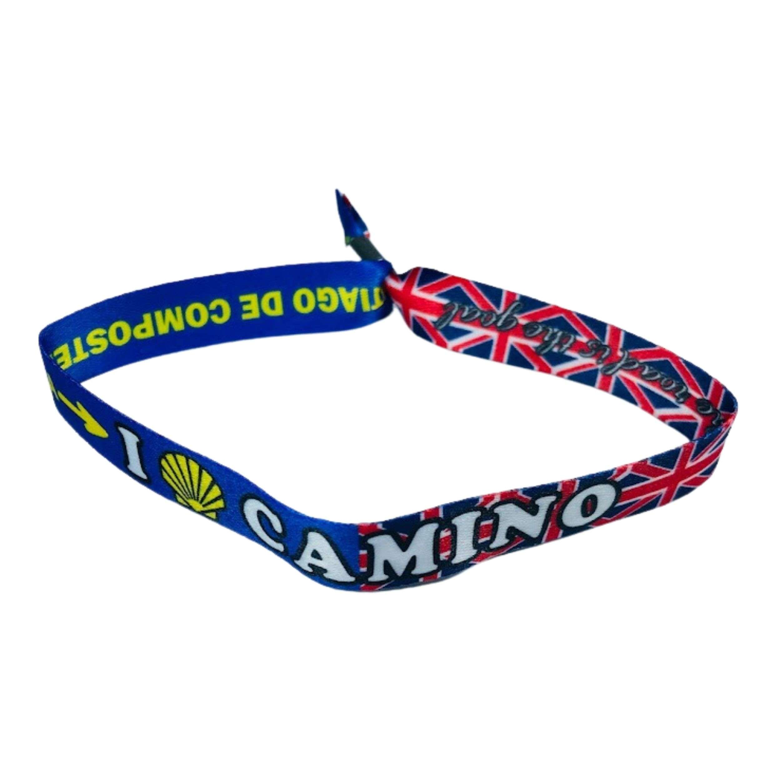 PULSERA I LOVE CAMINO SANTIAGO BANDERA REINO UNIDO P2825