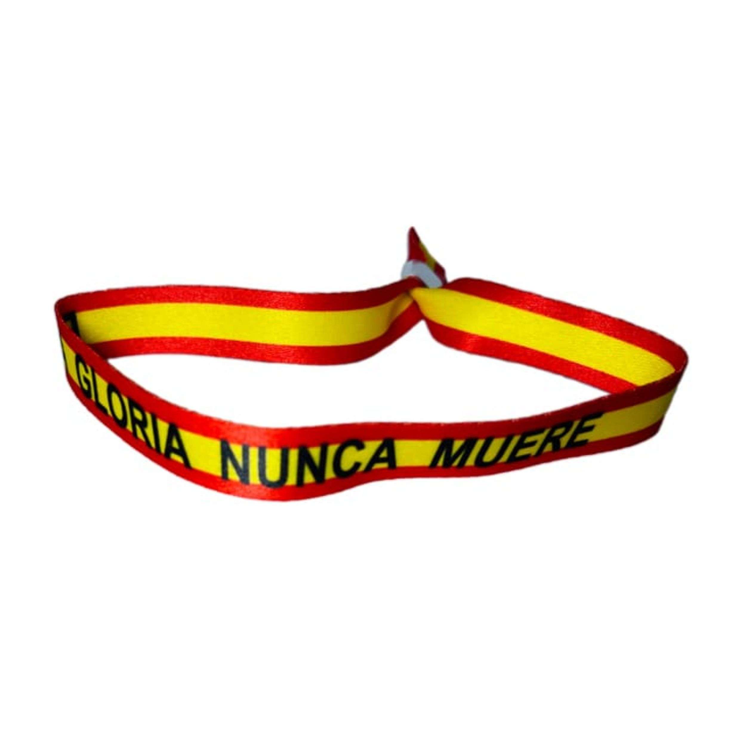 PULSERA LA GLORIA NUNCA MUERE BANDERA ESPANA P066