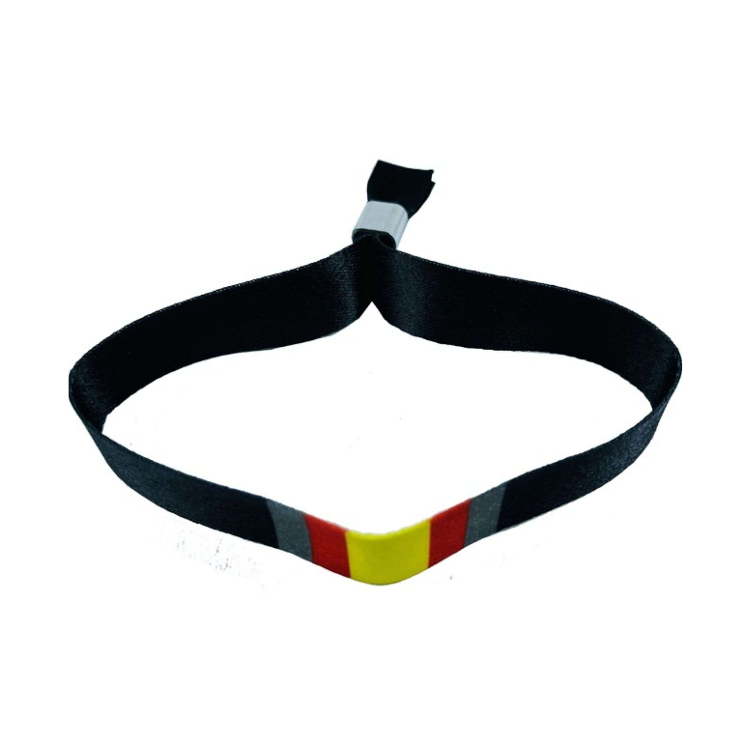 PULSERA NEGRA BANDERA DE ESPANA P329