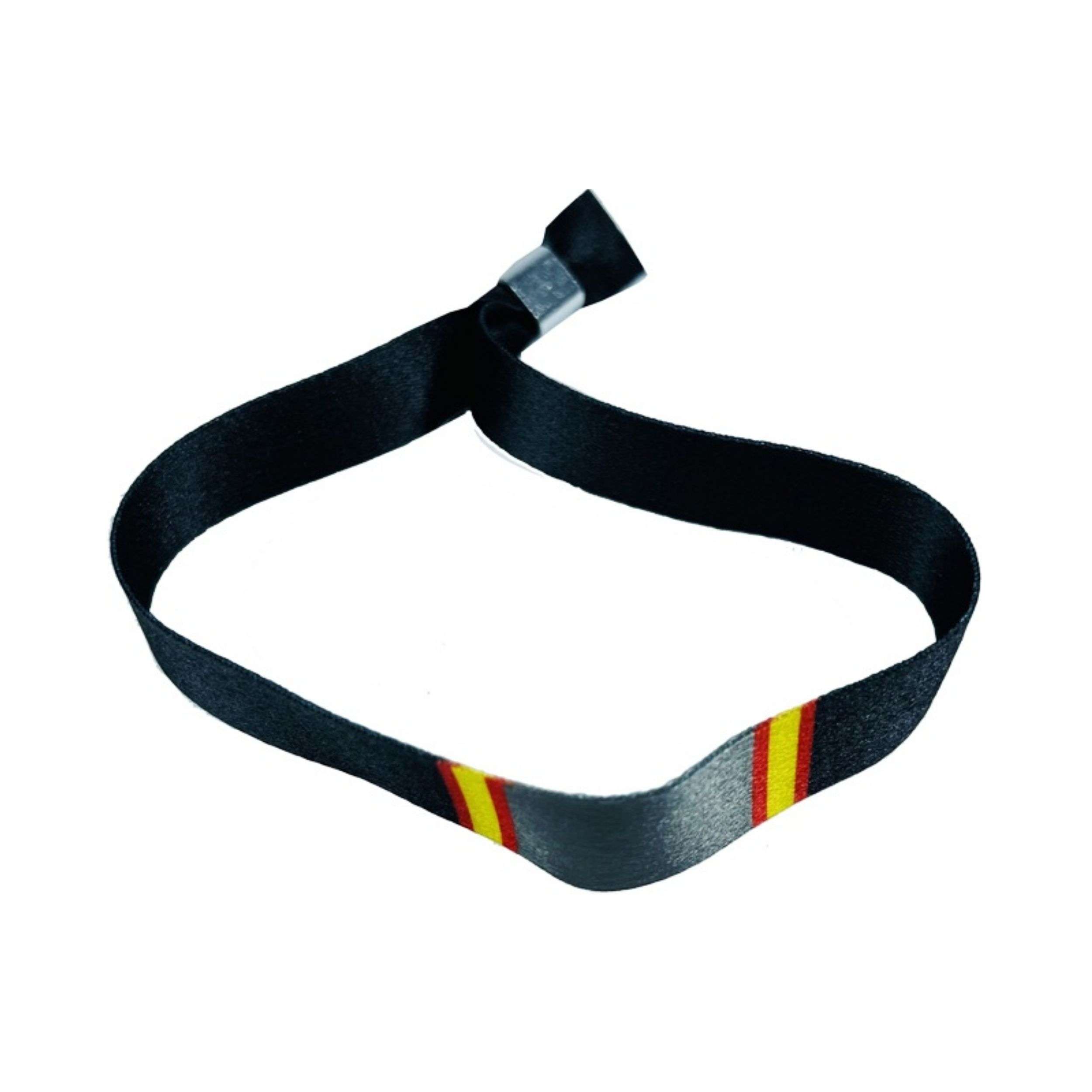 PULSERA NEGRA BANDERA DE ESPANA P330