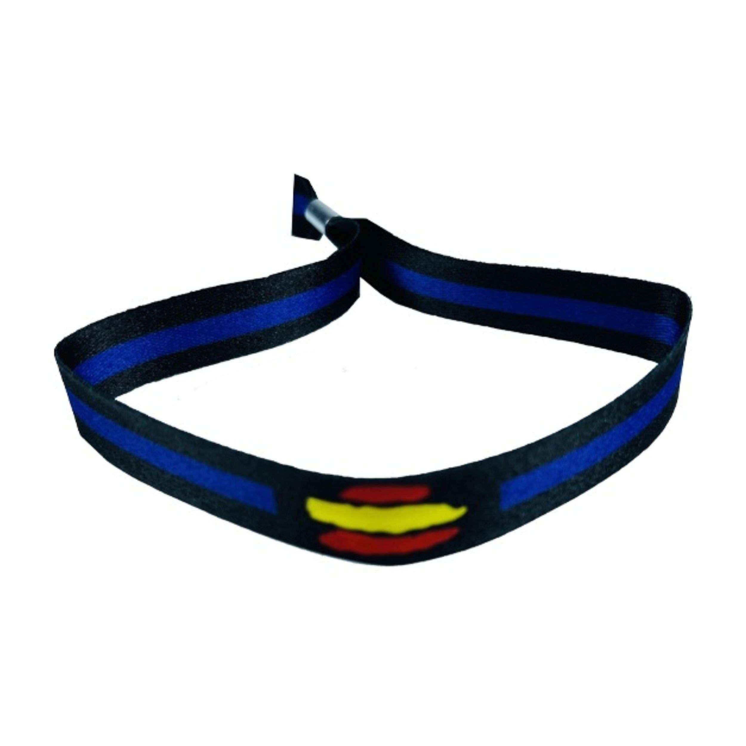 PULSERA NEGRA BANDERA DE ESPANA P374