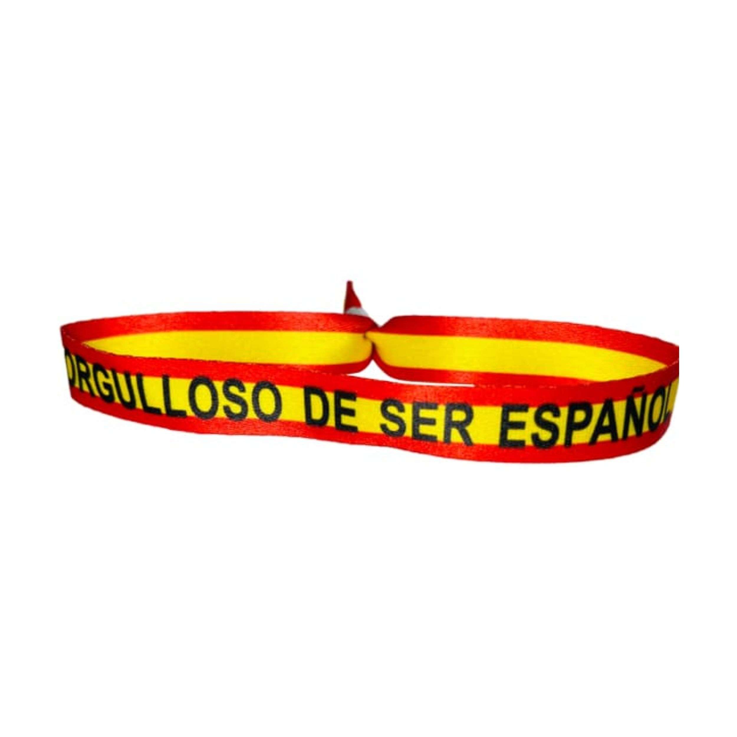 PULSERA ORGULLOSO DE SER ESPANOL BANDERA ESPANA P064