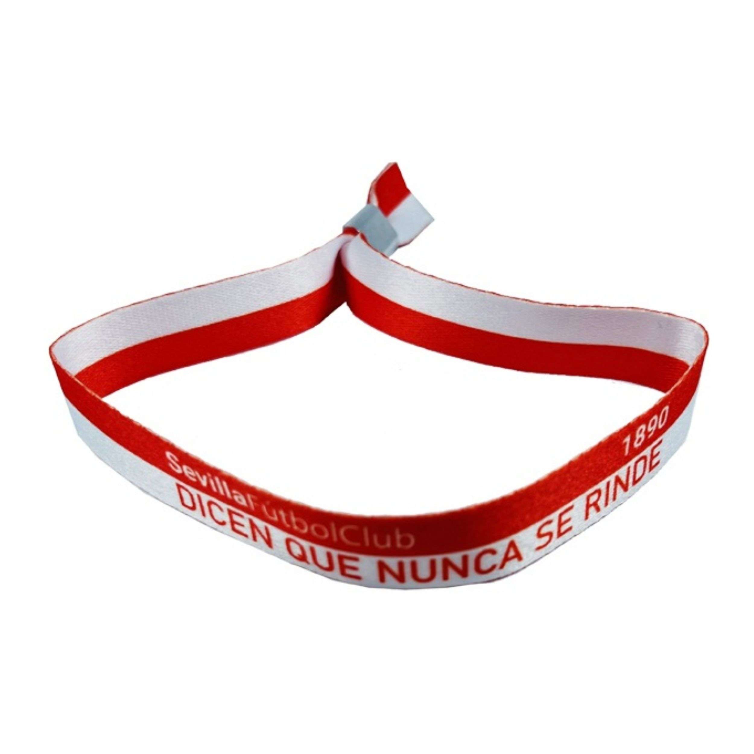 PULSERA SEVILLA CF 1890 ESPANA DICEN QUE NUNCA SE RINDE P558