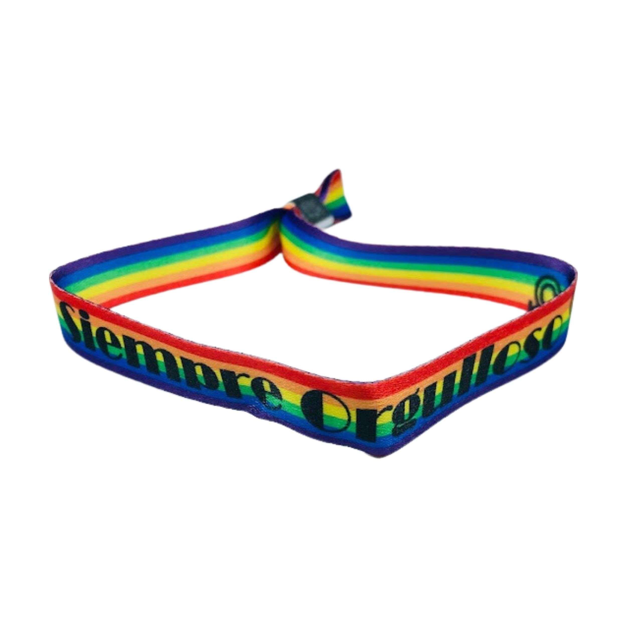 PULSERA SIEMPRE ORGULLOSO BANDERA LGBT P108