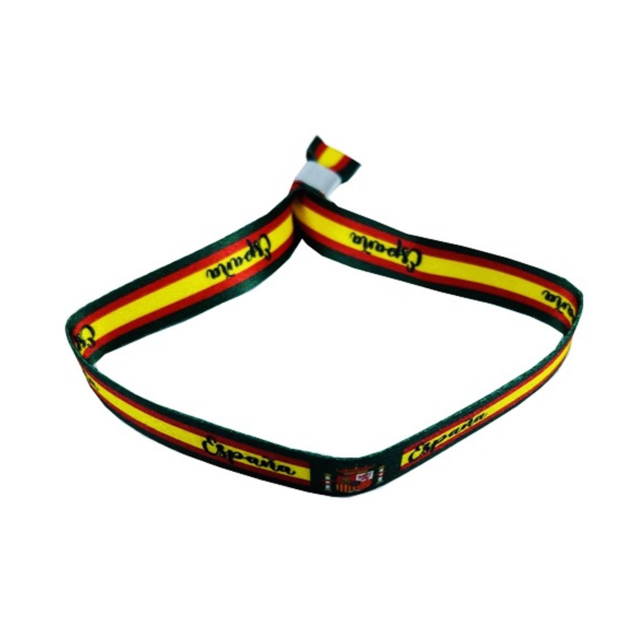 PULSERA VERDE BANDERA Y ESCUDO ESPANA P216