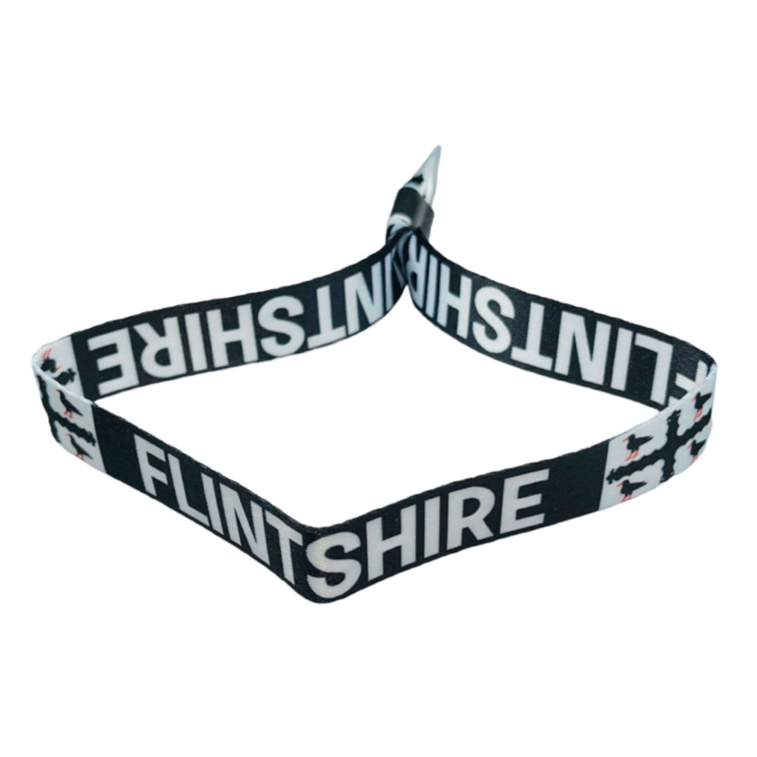 PULSERA – BANDERA DE FLINTSHIRE – REINO UNIDO P2255