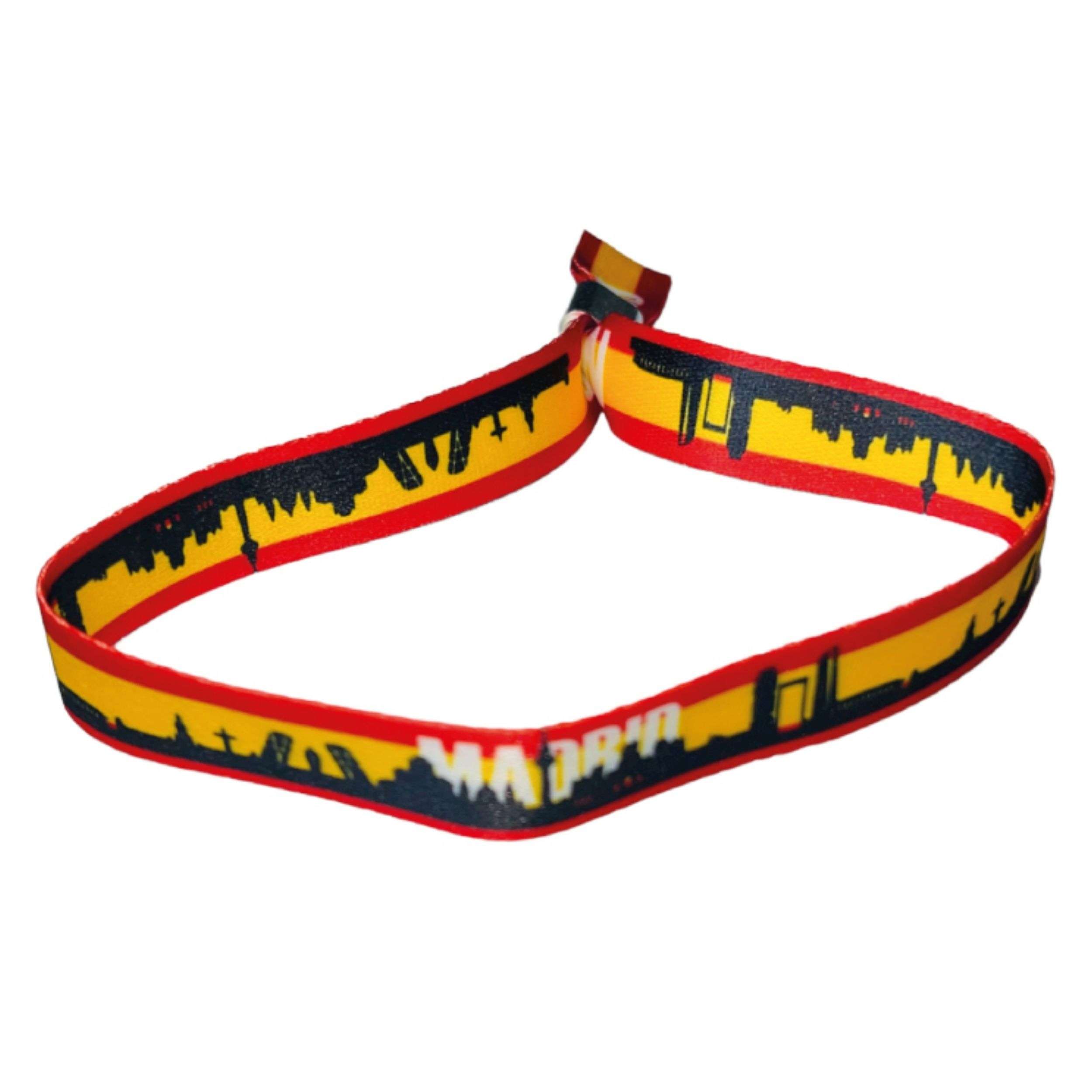 PULSERA – SKYLINE MADRID BANDERA ESPANA P1279