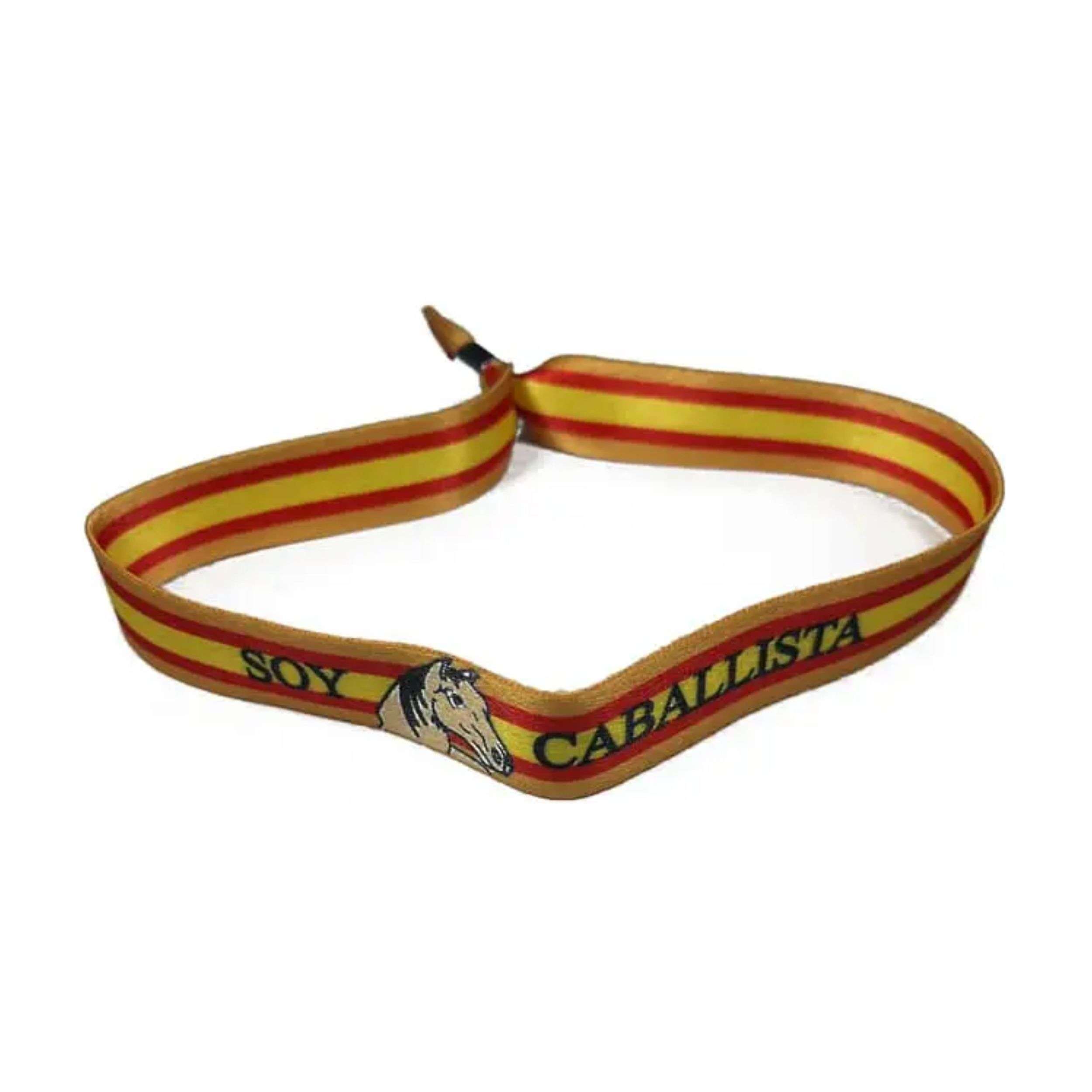 PULSERA – SOY CABALLISTA BANDERA ESPANA P124