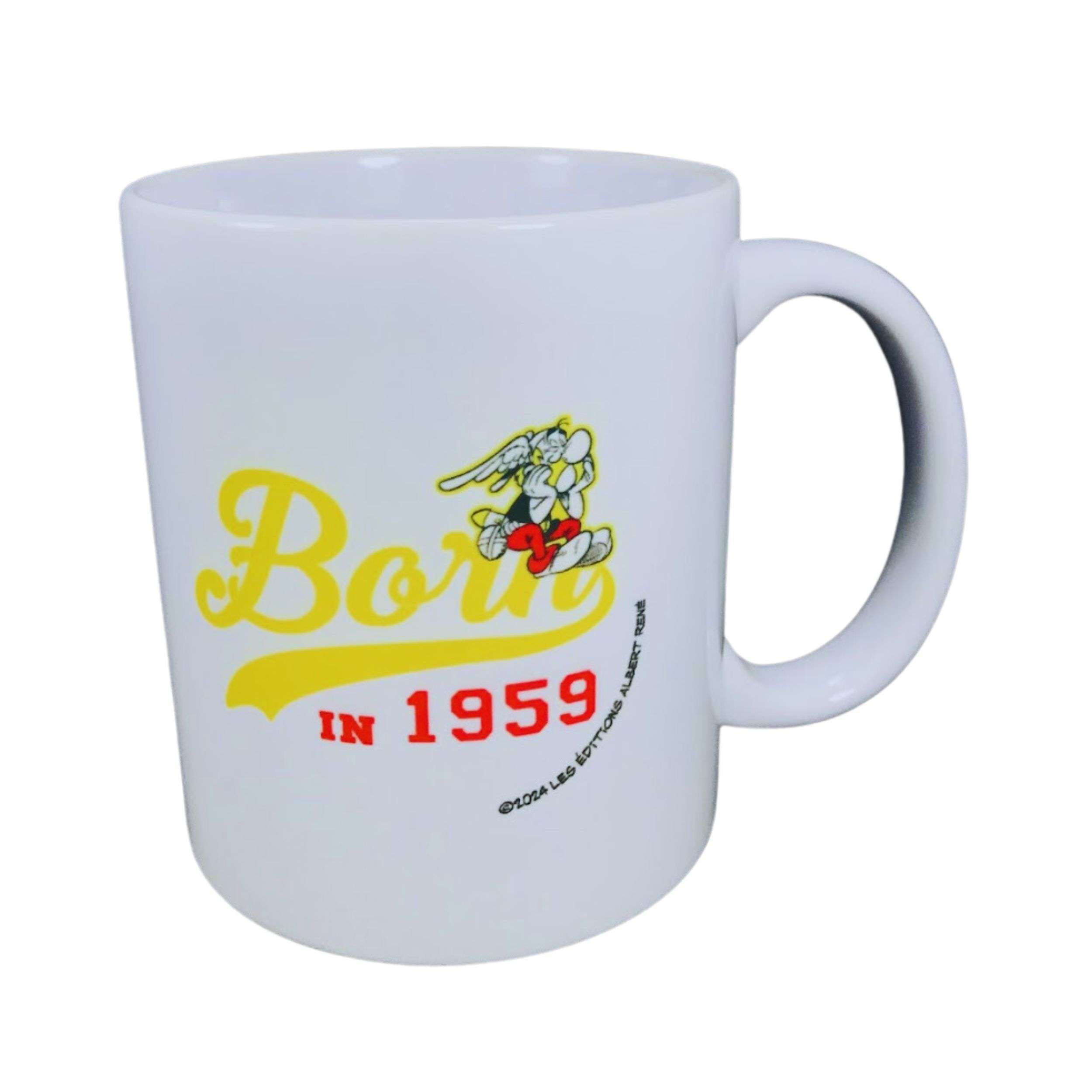 TASSE © ASTERIX BORN 1959 LETTRES JAUNE A128