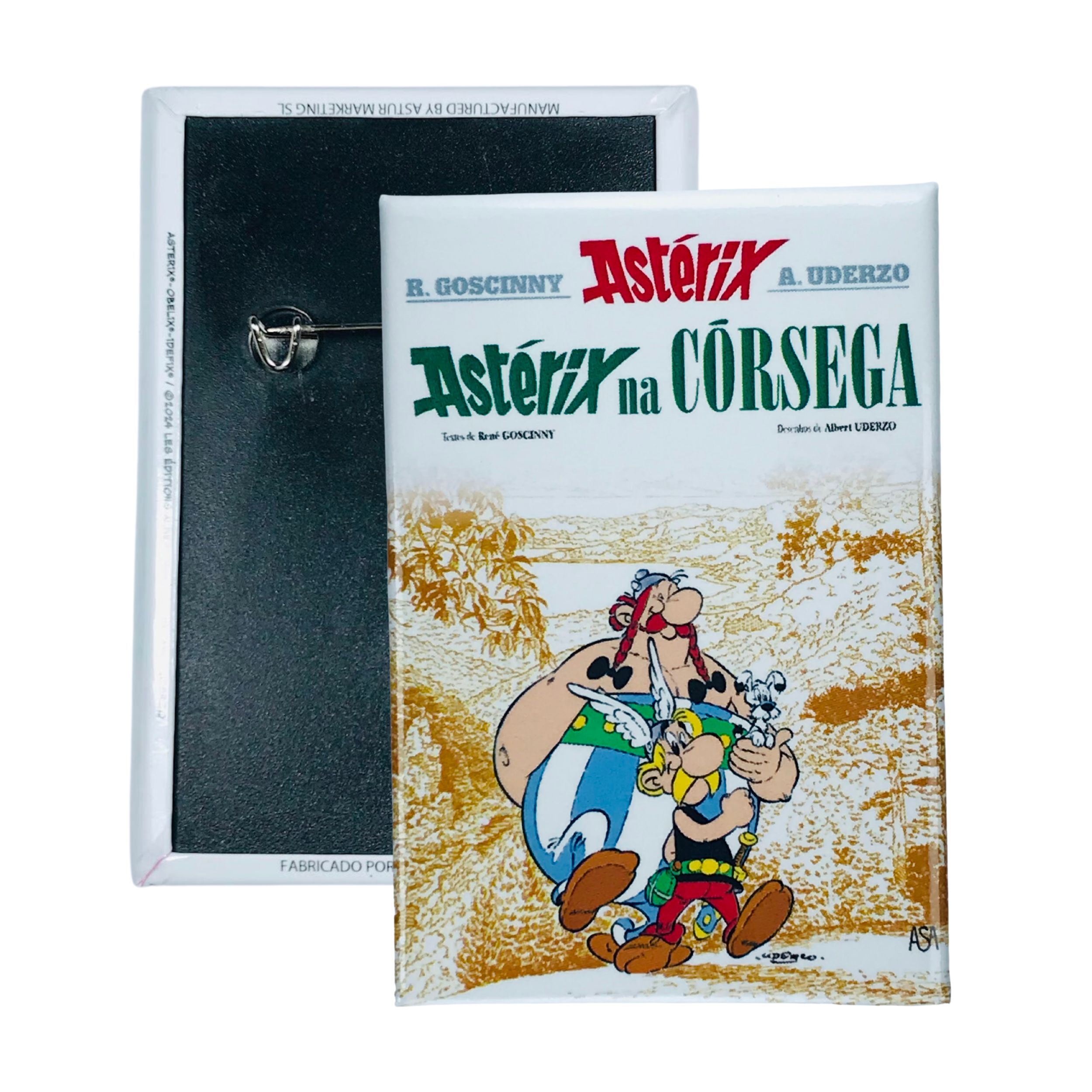 CHAPA © 20 Asterix na Corsega Portada Comic Portugues A300