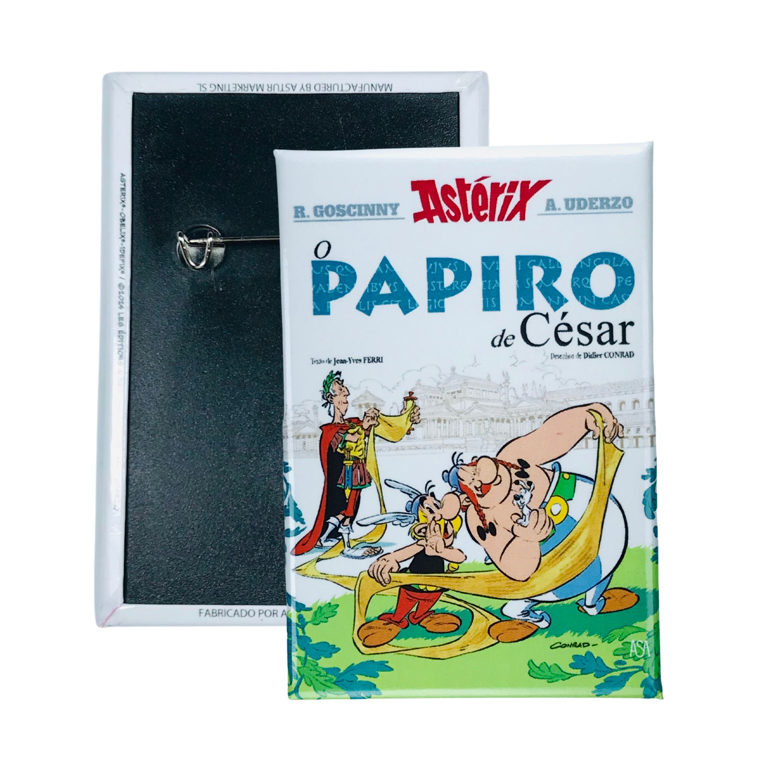 CHAPA © 36 Asterix O Papiro de Cesar Portada Comic Portugues A316