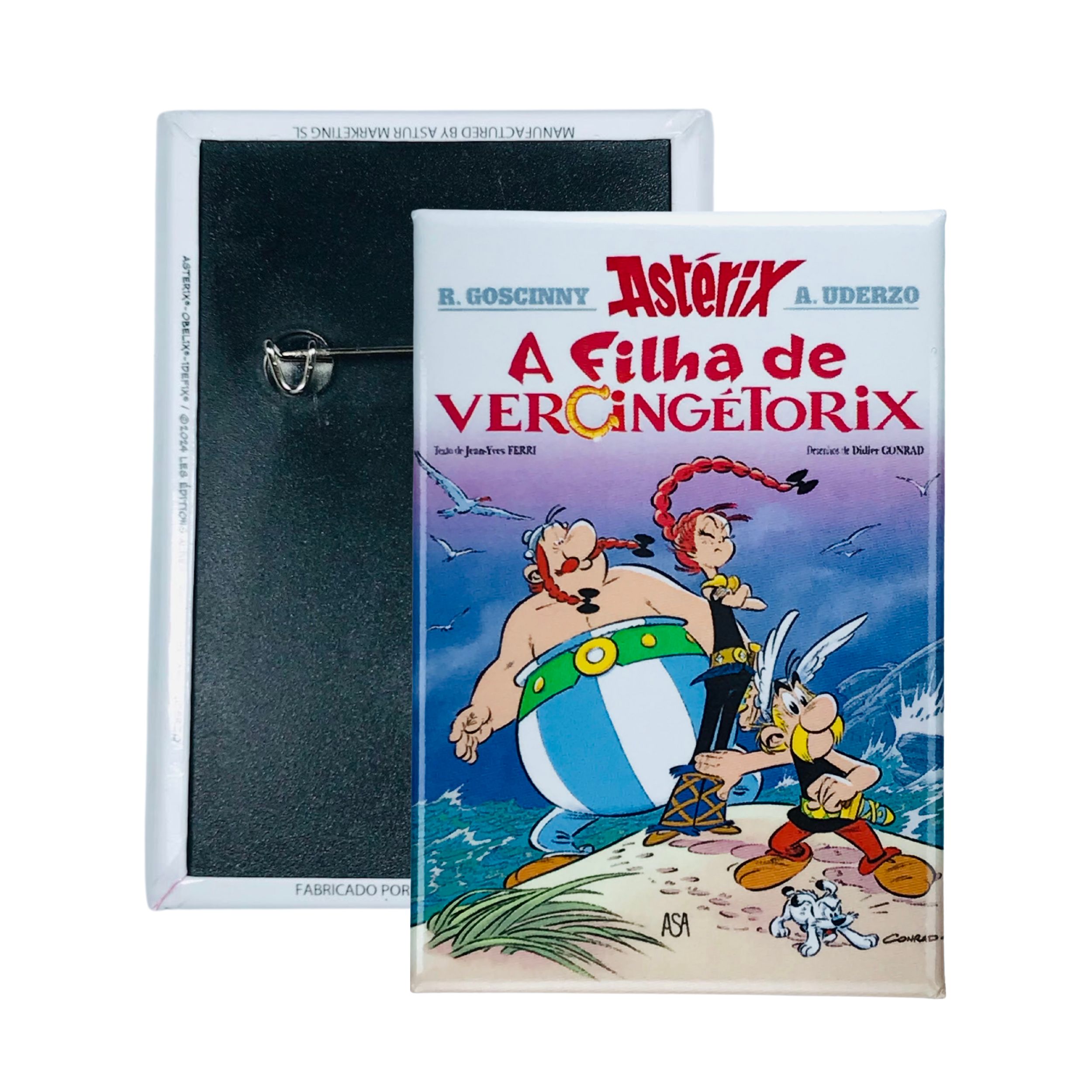 CHAPA © 38 Asterix A Filha de Vercingetorix Portada Comic Portugues A318