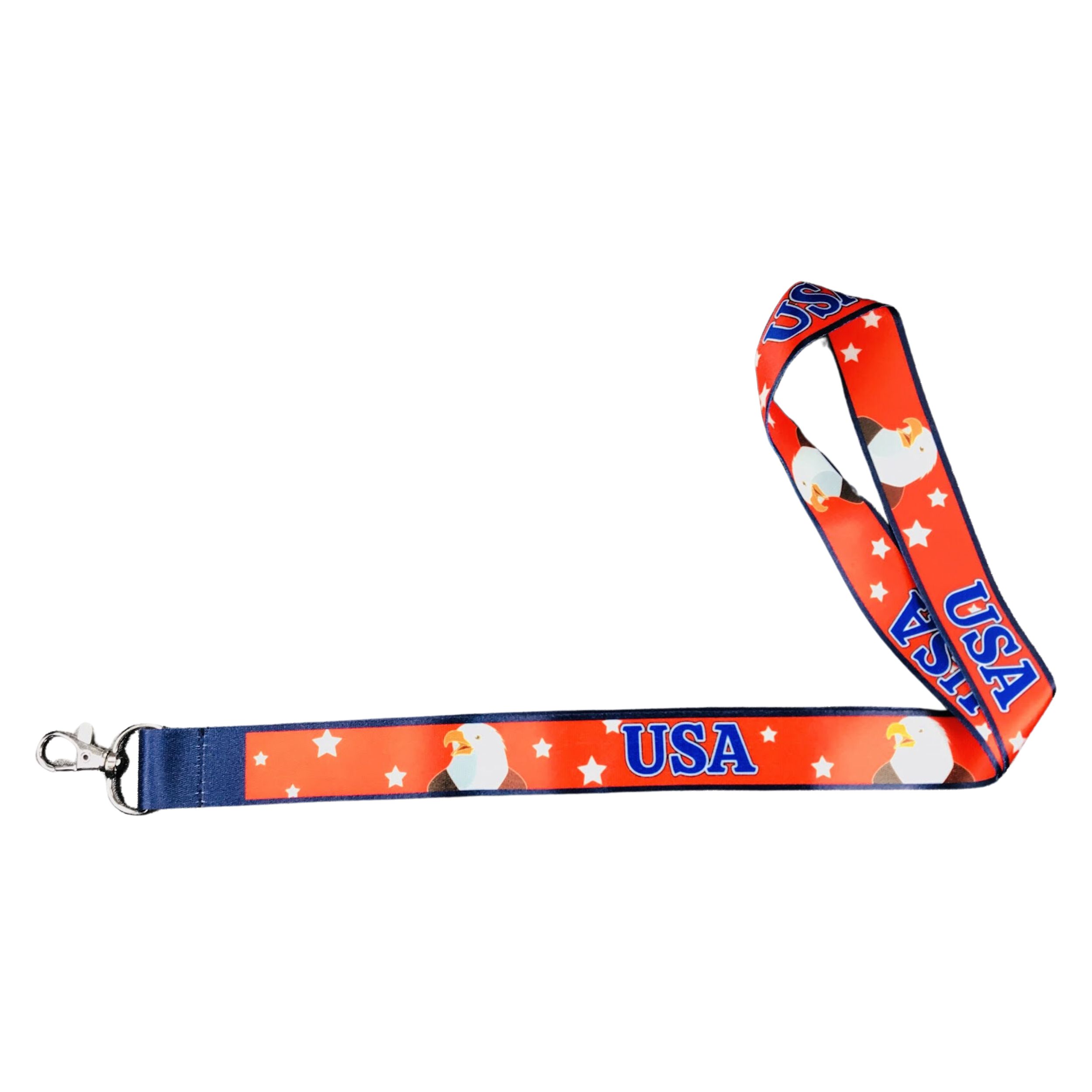 Lanyard Águila Calva Patriótico Bandera USA L112